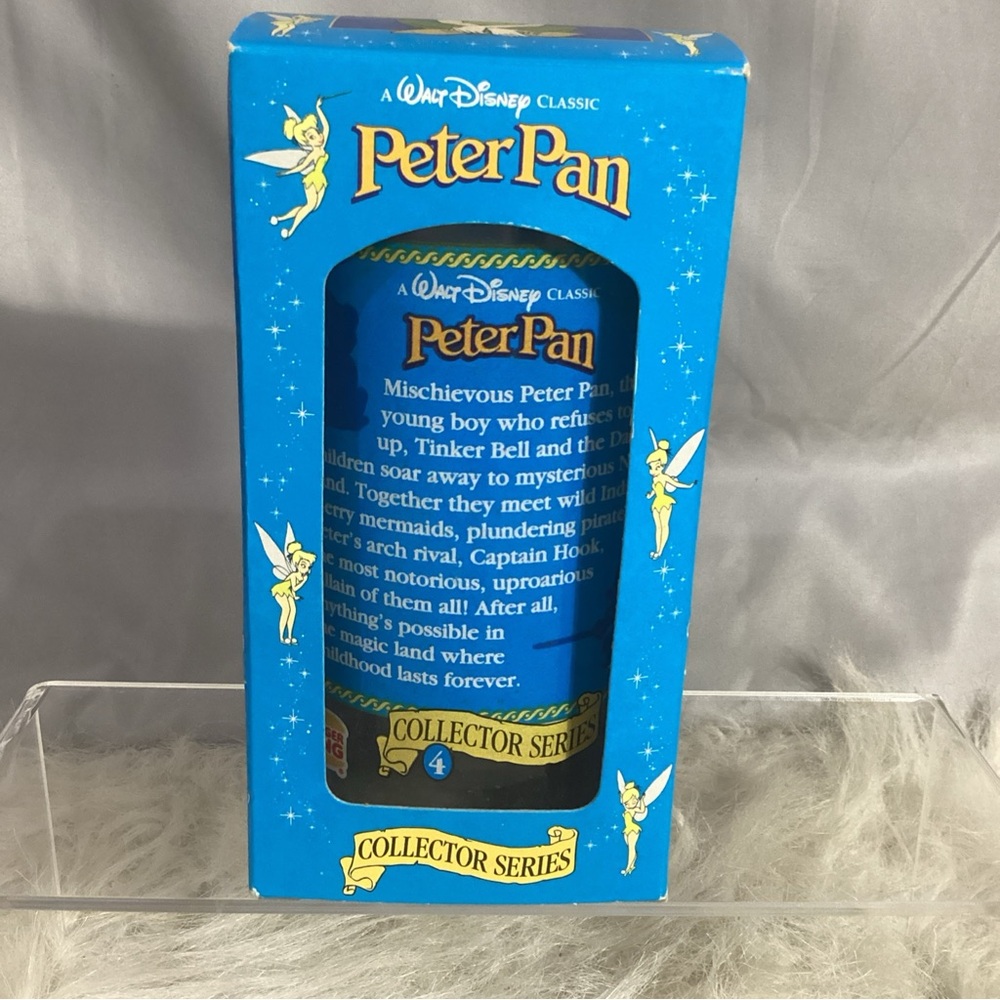 Disney Collector Series Peter Pan Plastic Cup Glass Burger King Coca Cola - Picture 8 of 9